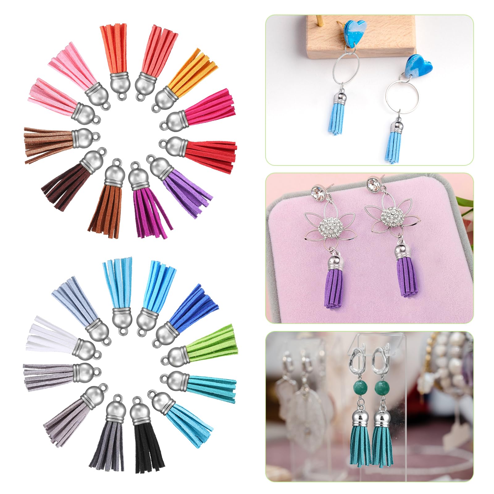 10/20/60 Pcs Mini Tassels Faux - Women'S Key Accessories recension och pris