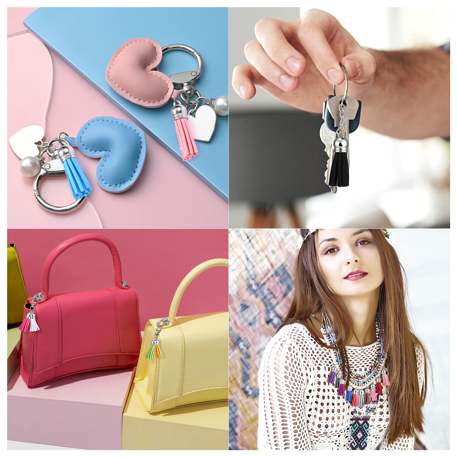 10/20/60 Pcs Mini Tassels Faux - Women'S Key Accessories recension och pris