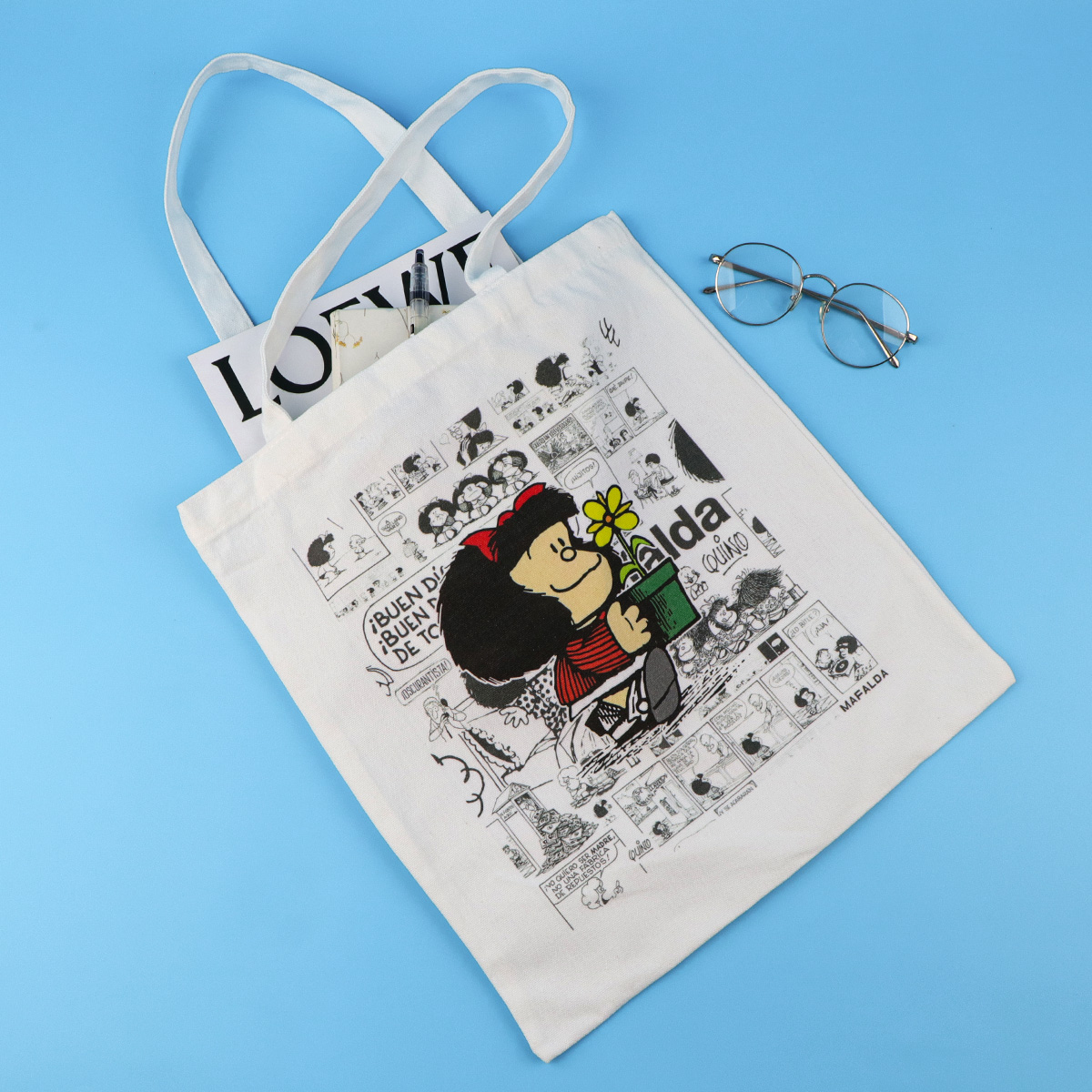 Fashion Canvas Tote Bag Women  - Women Accessories Trendy recension och pris