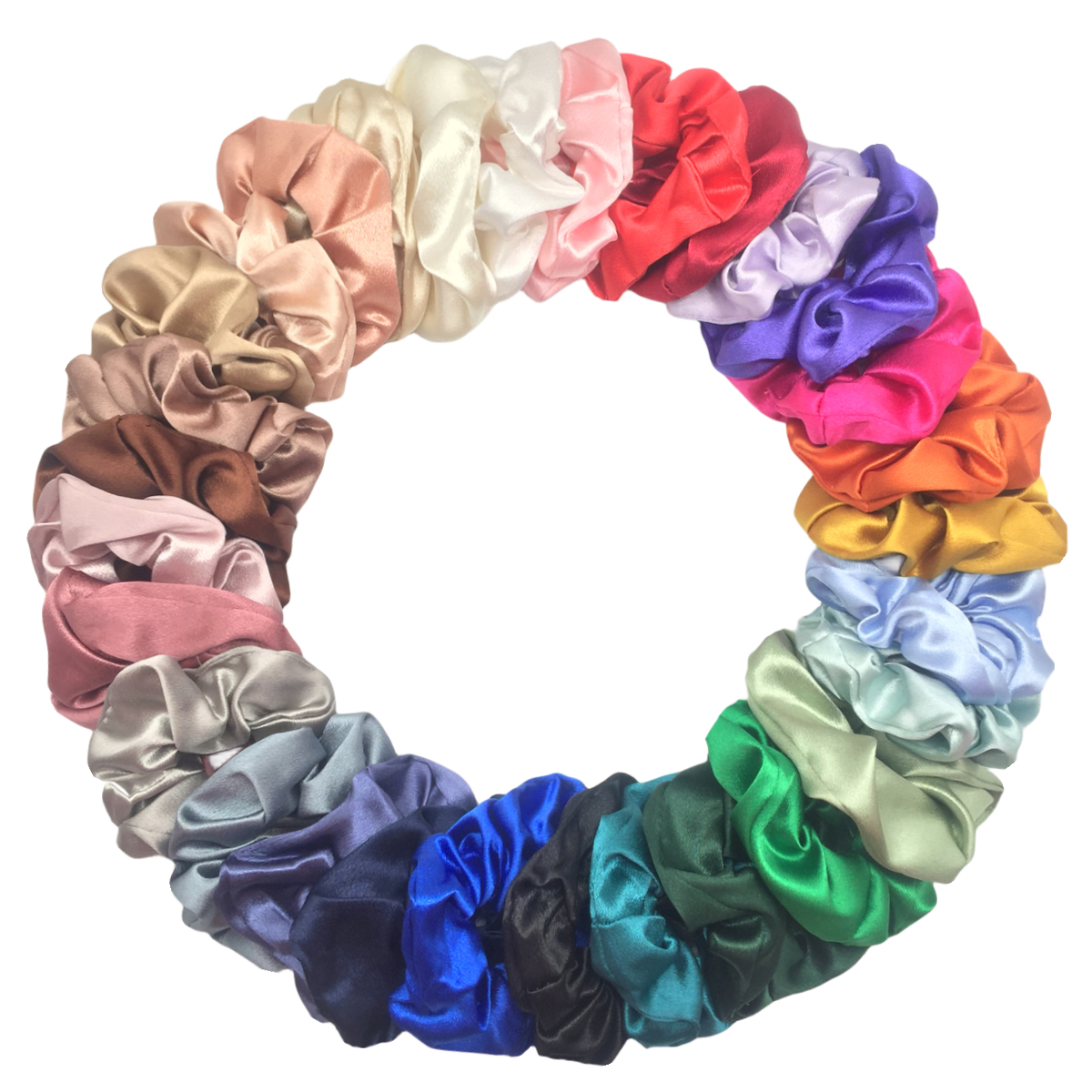 5pcs/set Satin Large Scrunchie - Scrunchie Satin Set recension och pris
