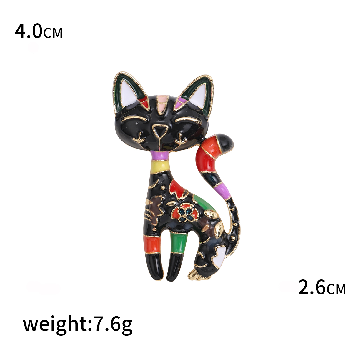 1pcs Cute Enamel Cat Brooches  - Women Accessories Combo Gift recension och pris