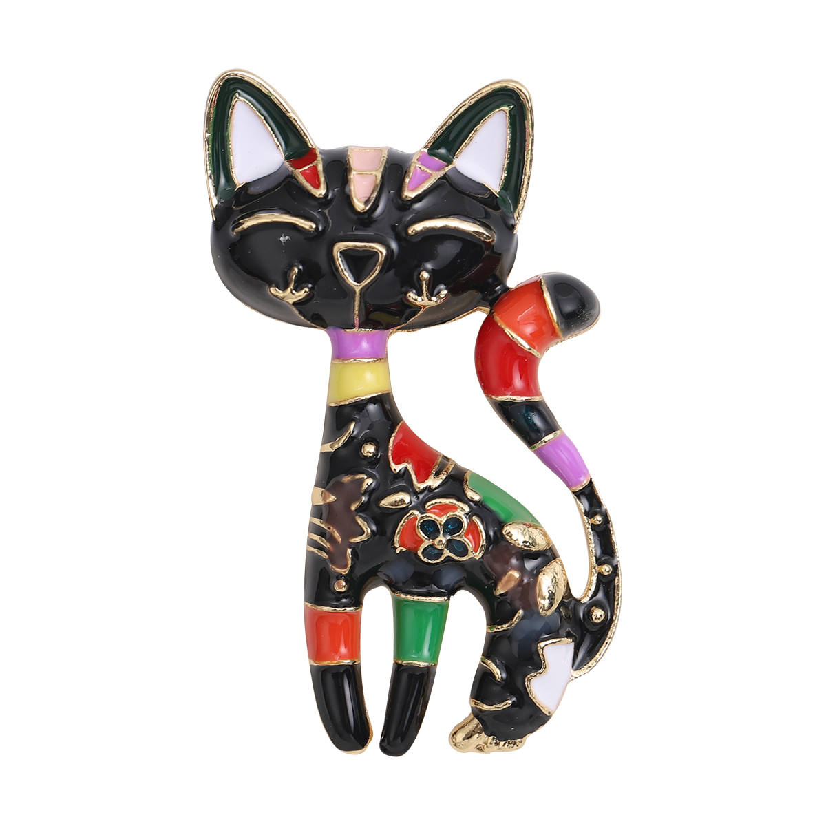 1pcs Cute Enamel Cat Brooches  - Women Accessories Combo Gift recension och pris