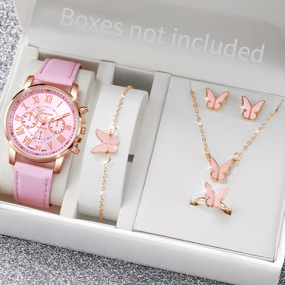 6PCS/Set Fashion Women Watches - Women Accessories Gift Box recension och pris