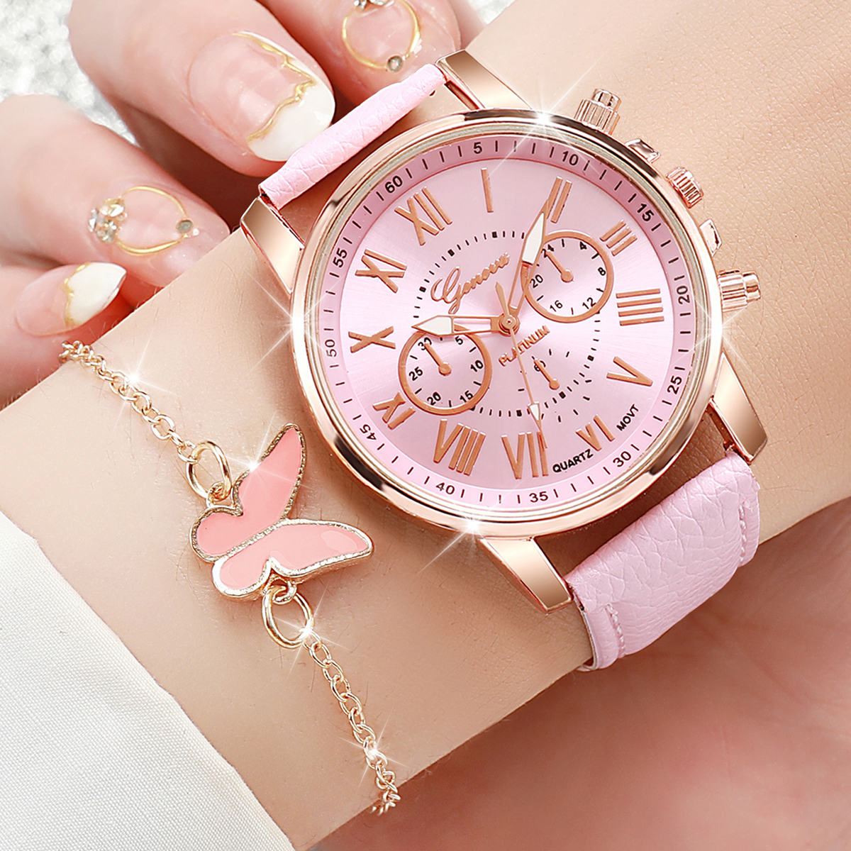 6PCS/Set Fashion Women Watches - Women Accessories Gift Box recension och pris