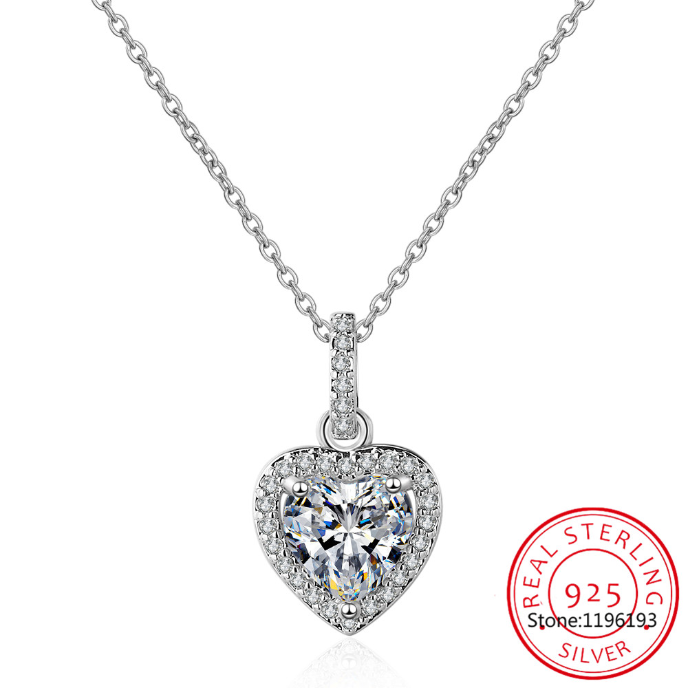 Top Quality 925 Sterling Silve - Charm Necklace Dainty recension och pris