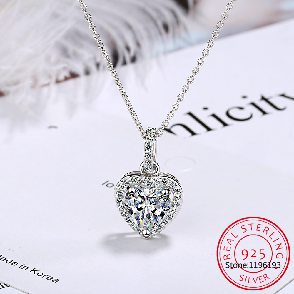 Top Quality 925 Sterling Silve - Charm Necklace Dainty recension och pris