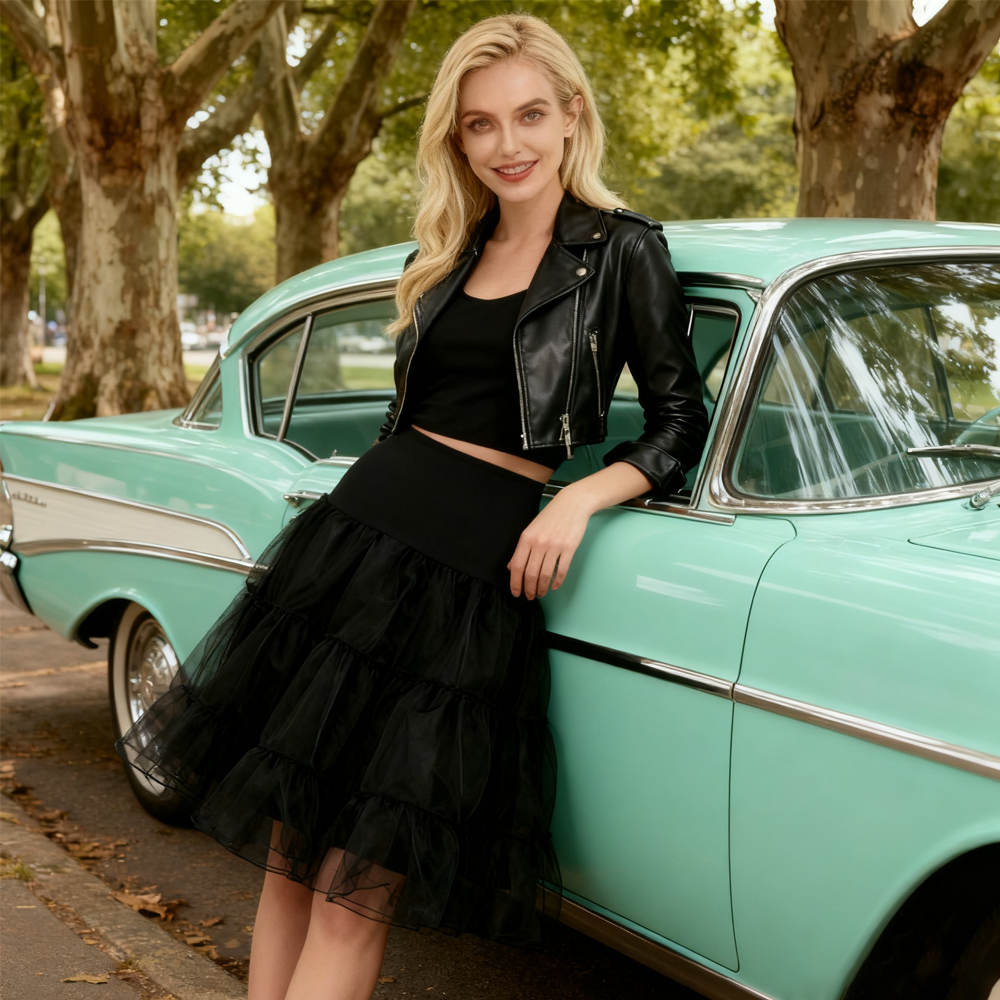 PESENAR 1950s Style Black Tull - Women'S Accessories In The 1950S recension och pris