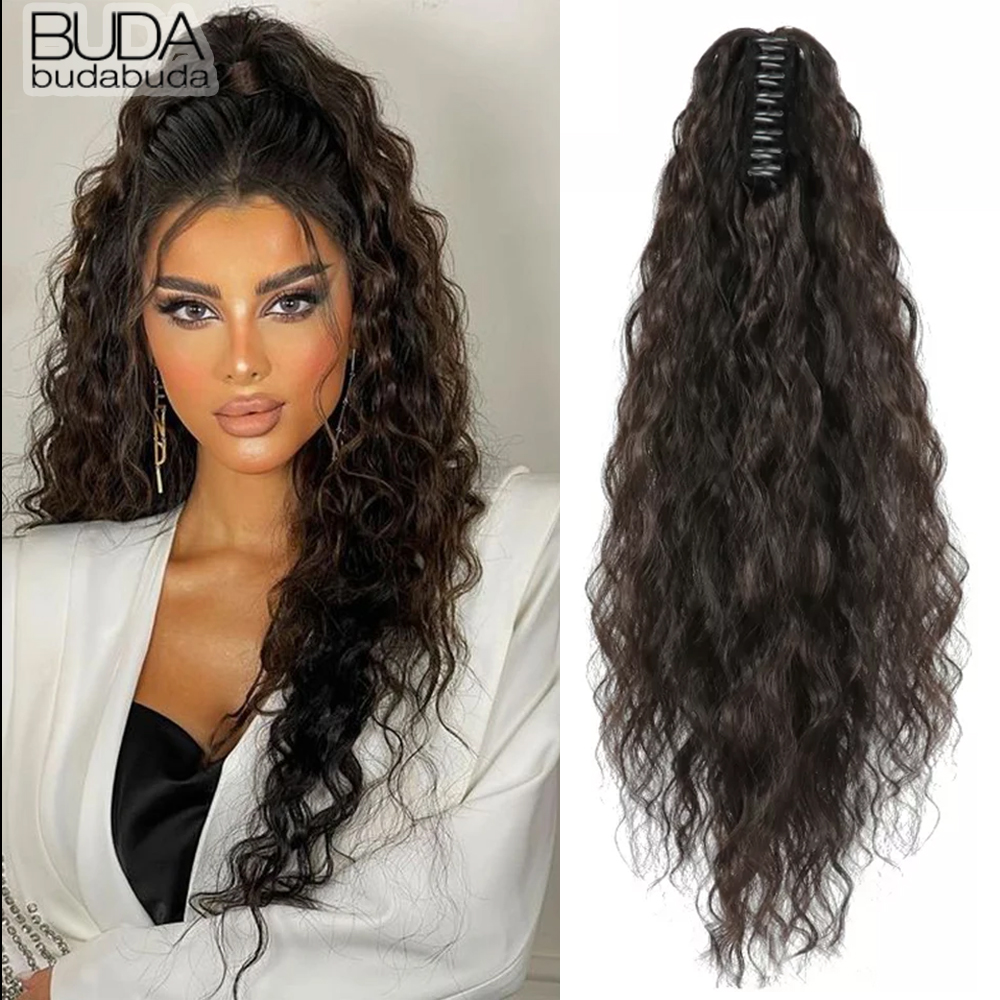 Curly Wavy Ponytail Hair Exten - Hair Claw Clip Set recension och pris