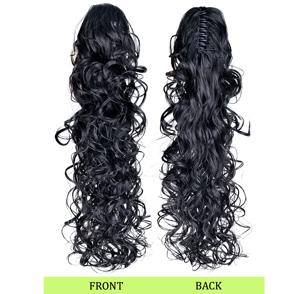 Curly Wavy Ponytail Hair Exten - Hair Claw Clip Set recension och pris
