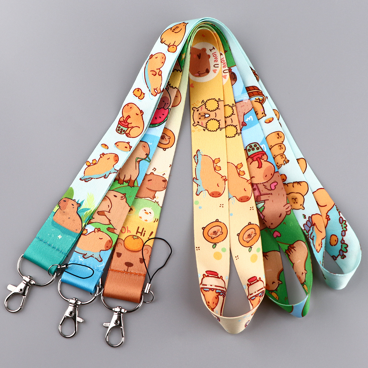 Cute Capybara Lanyards for Key - Women Accessories Holder recension och pris