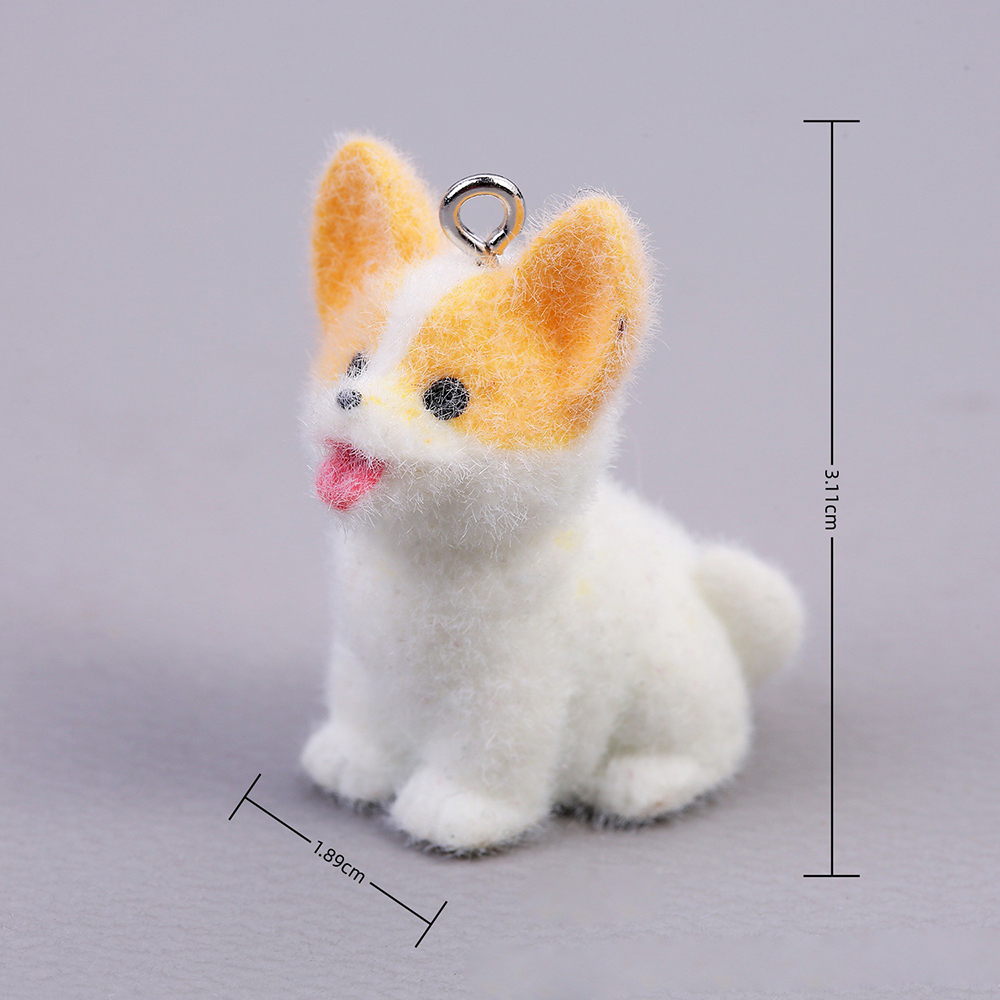 10pcs Flocking Puppy Dog Resin - Women'S Key Accessories recension och pris