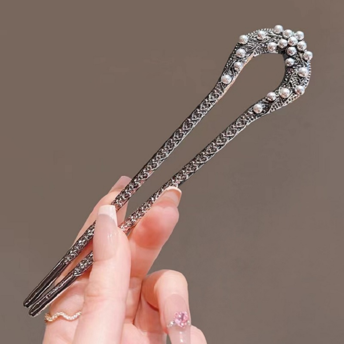 New Pearl U Shaped Hairpin For - Young Women'S Accessories recension och pris