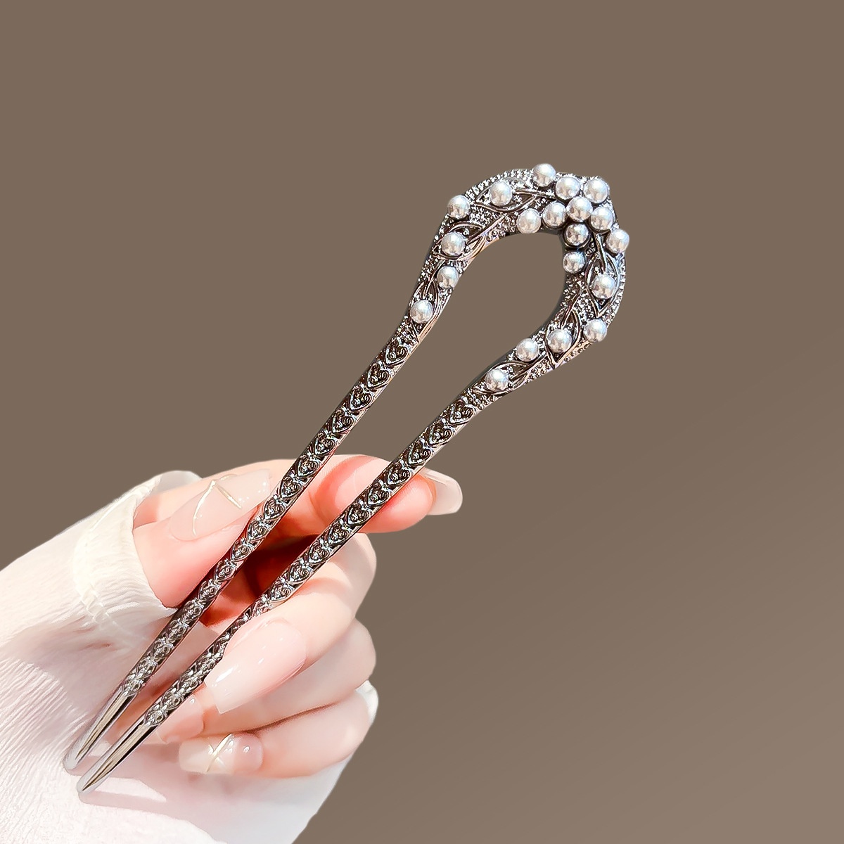 New Pearl U Shaped Hairpin For - Young Women'S Accessories recension och pris