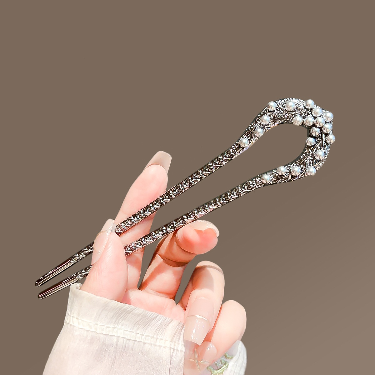 New Pearl U Shaped Hairpin For - Young Women'S Accessories recension och pris
