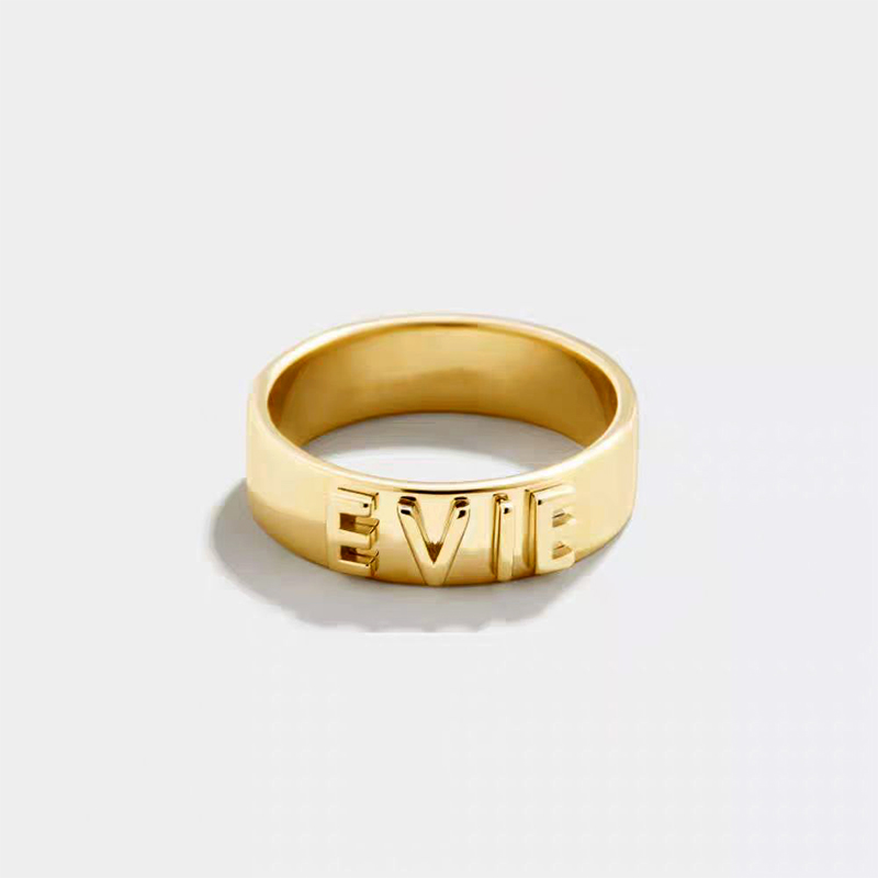 Personalized Name Ring for Men - Wrap Ring Gold recension och pris
