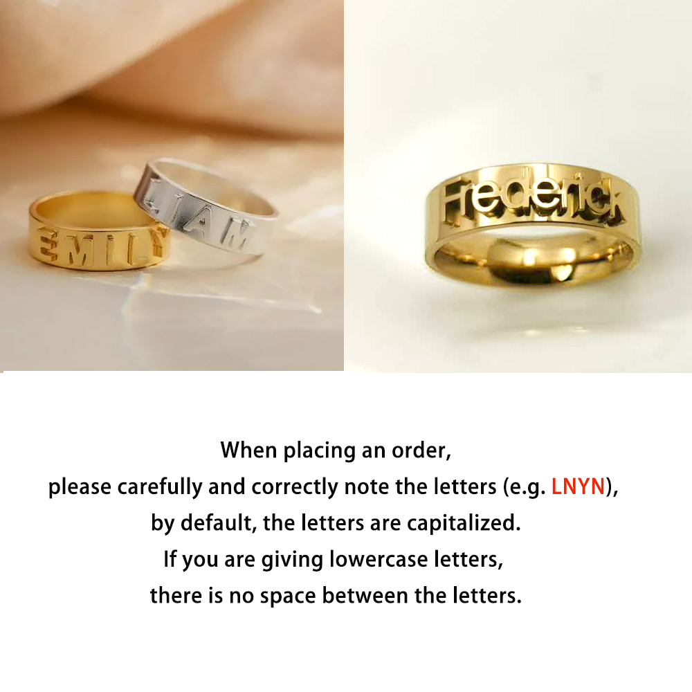 Personalized Name Ring for Men - Wrap Ring Gold recension och pris