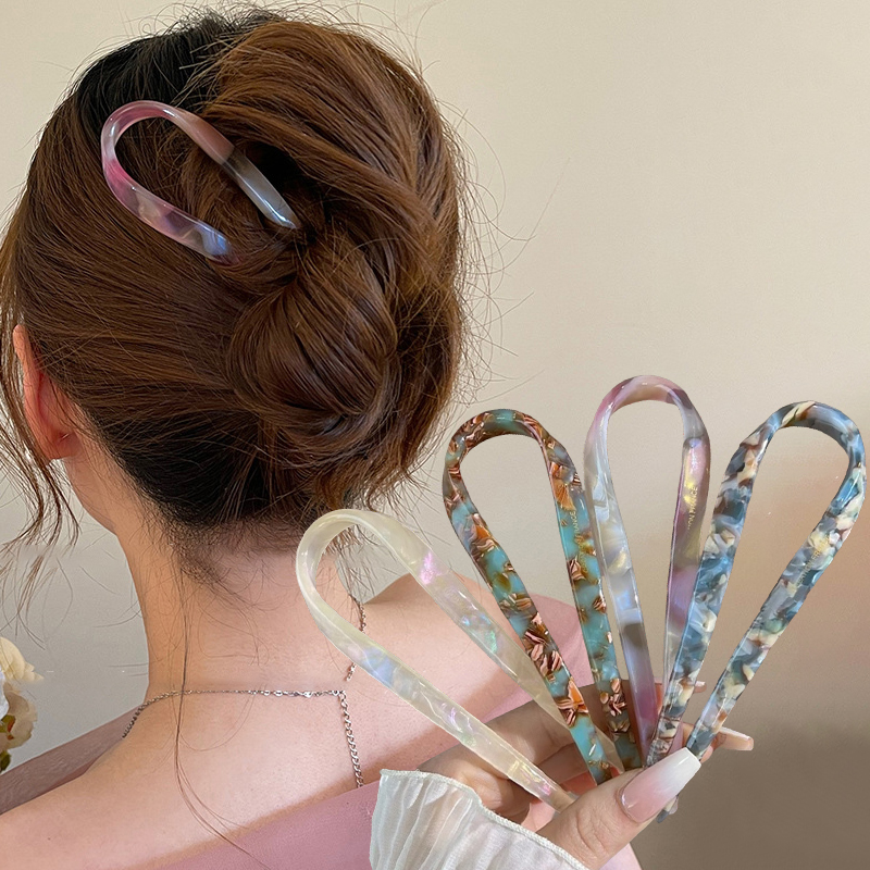 U-Shaped Hair Sticks Acetate A - Young Women'S Accessories recension och pris