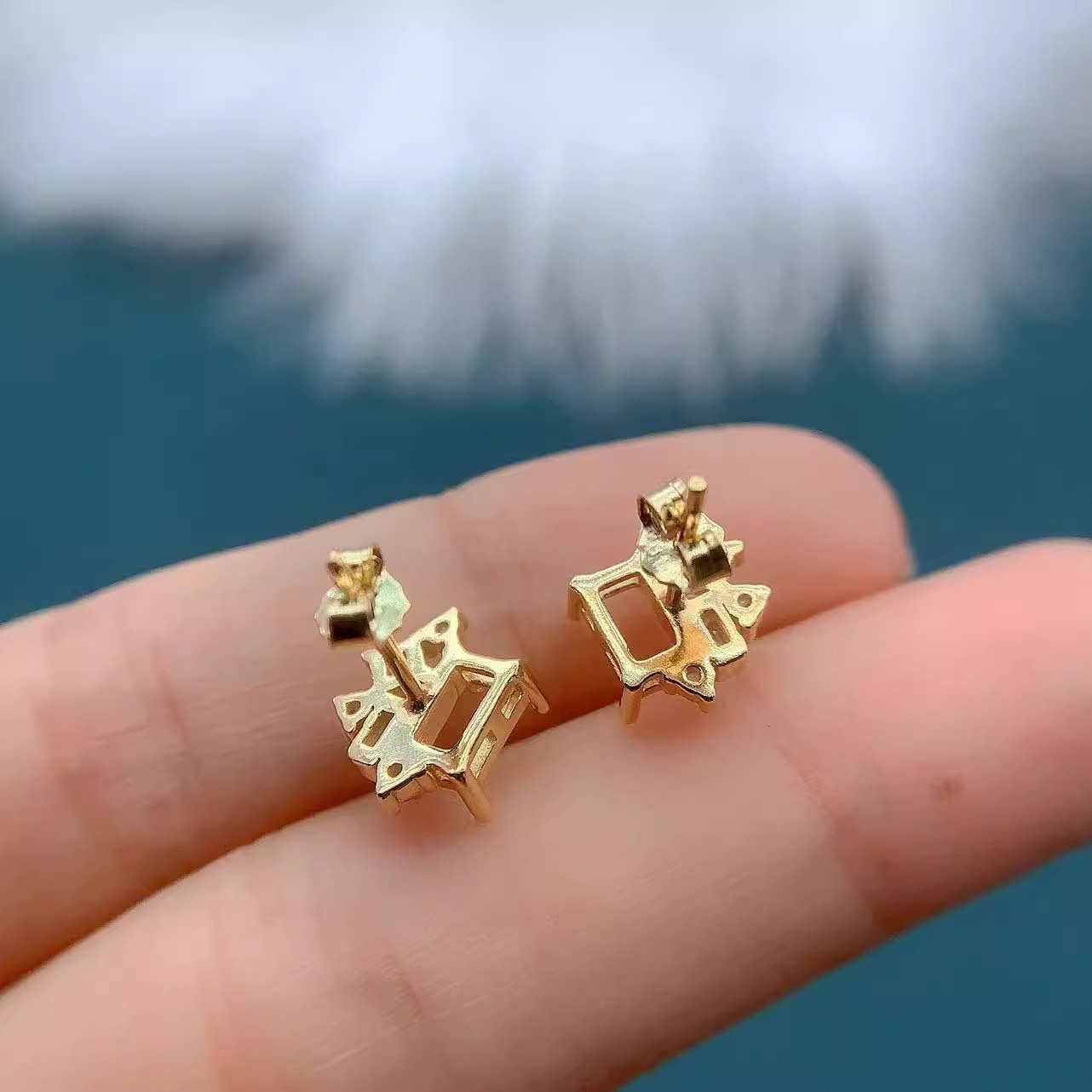 Fashion DIY Earrings Empty Hol - Women Accessories Holder recension och pris