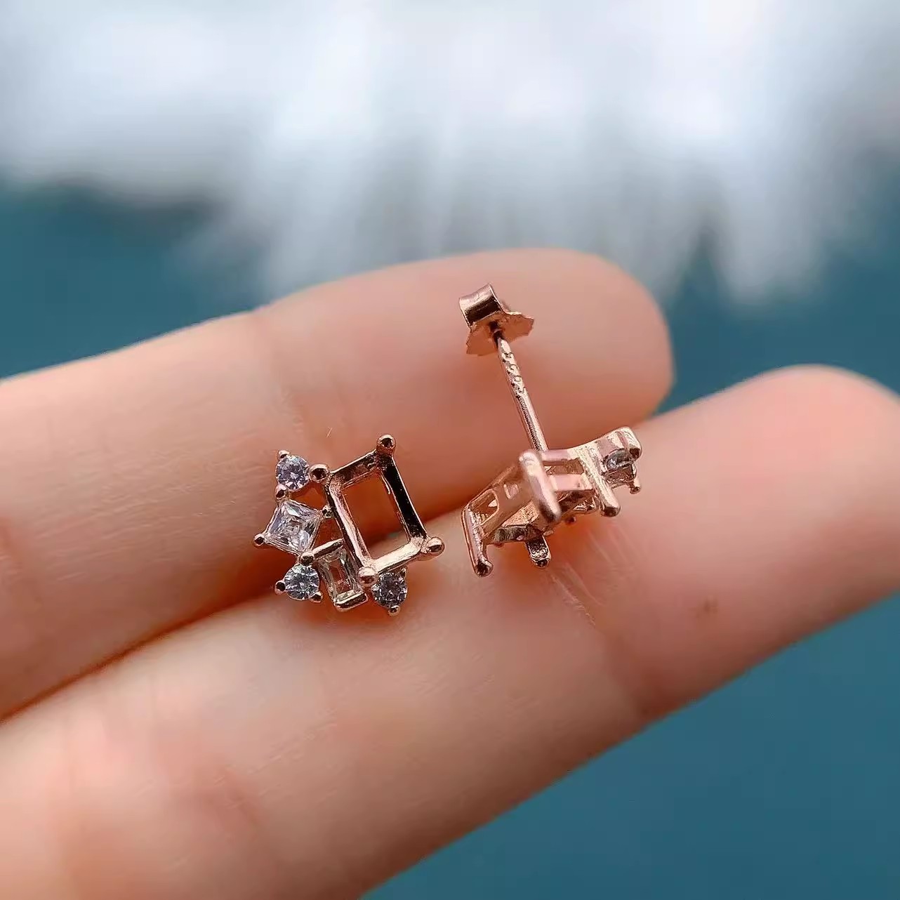 Fashion DIY Earrings Empty Hol - Women Accessories Holder recension och pris