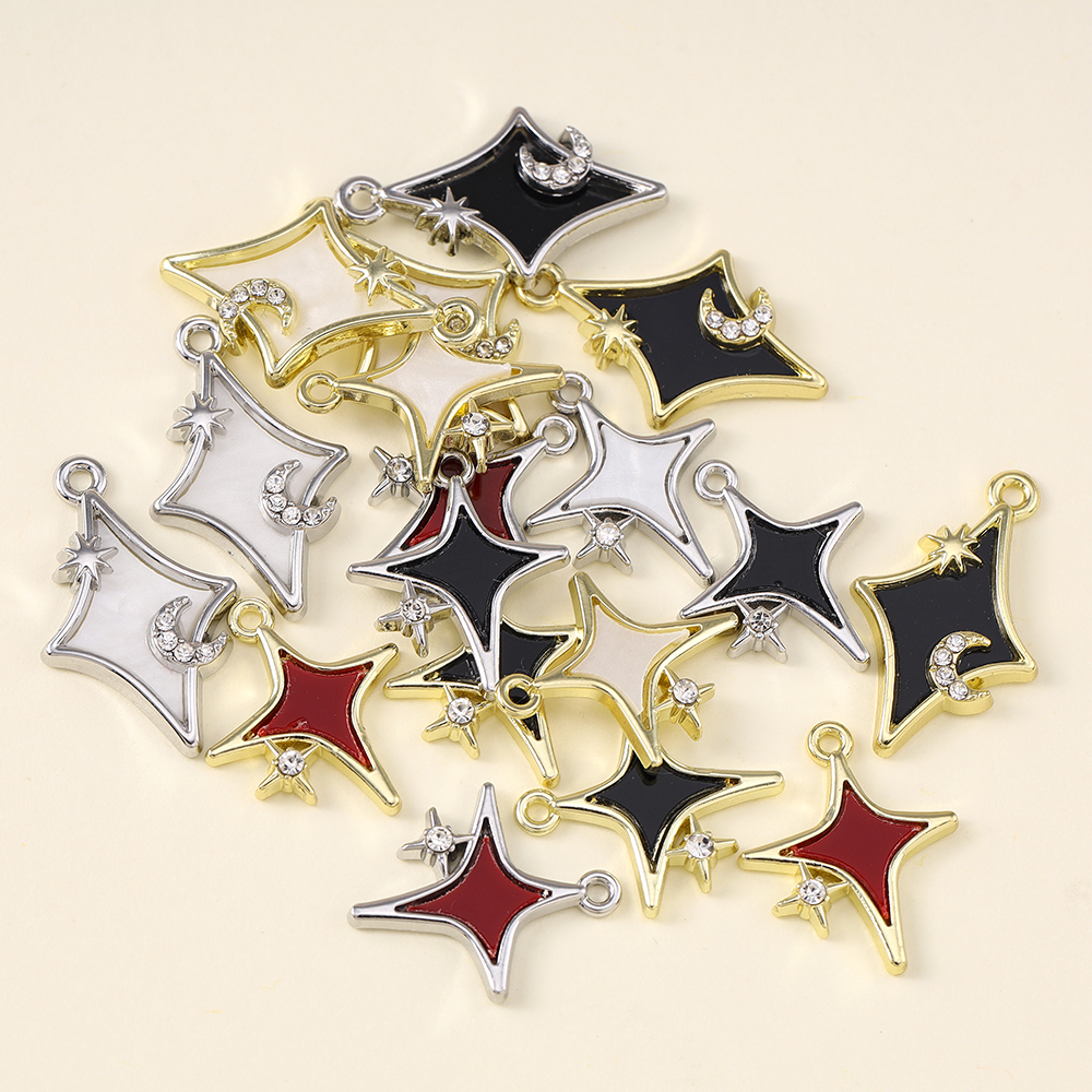 5pcs Dainty Polar Stars Charms - Charm Necklace Dainty recension och pris