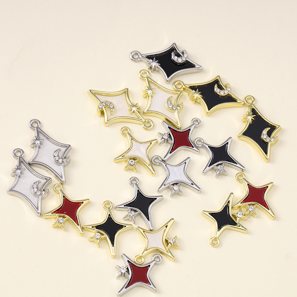 5pcs Dainty Polar Stars Charms - Charm Necklace Dainty recension och pris