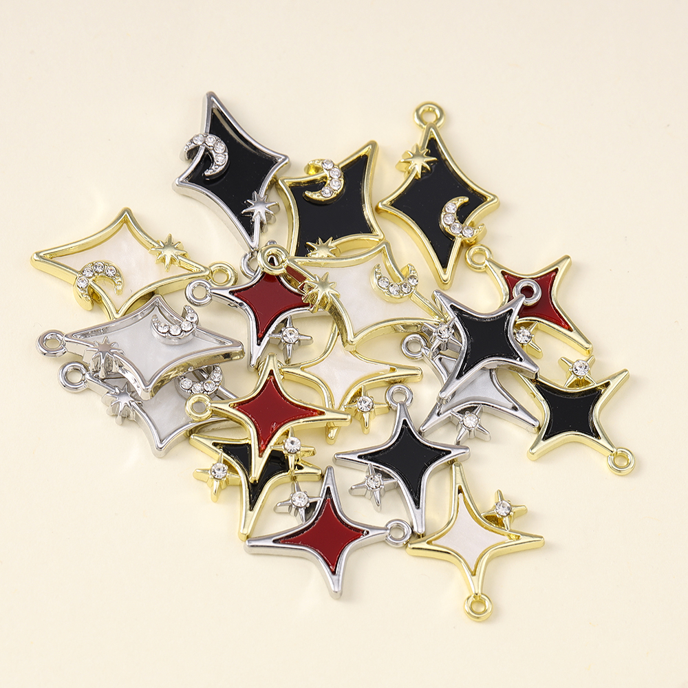5pcs Dainty Polar Stars Charms - Charm Necklace Dainty recension och pris