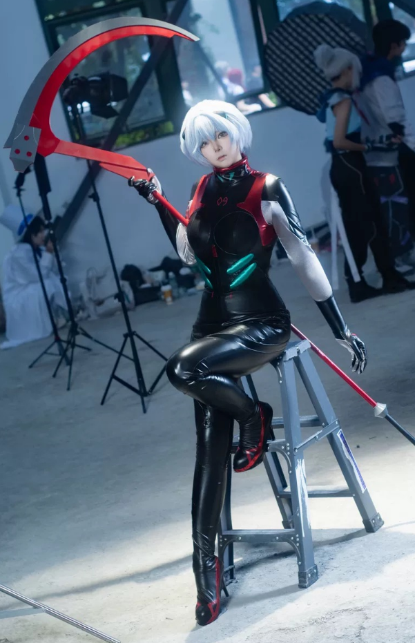 Ayanami Rei  sexy black leathe - Women'S Anime Accessories recension och pris