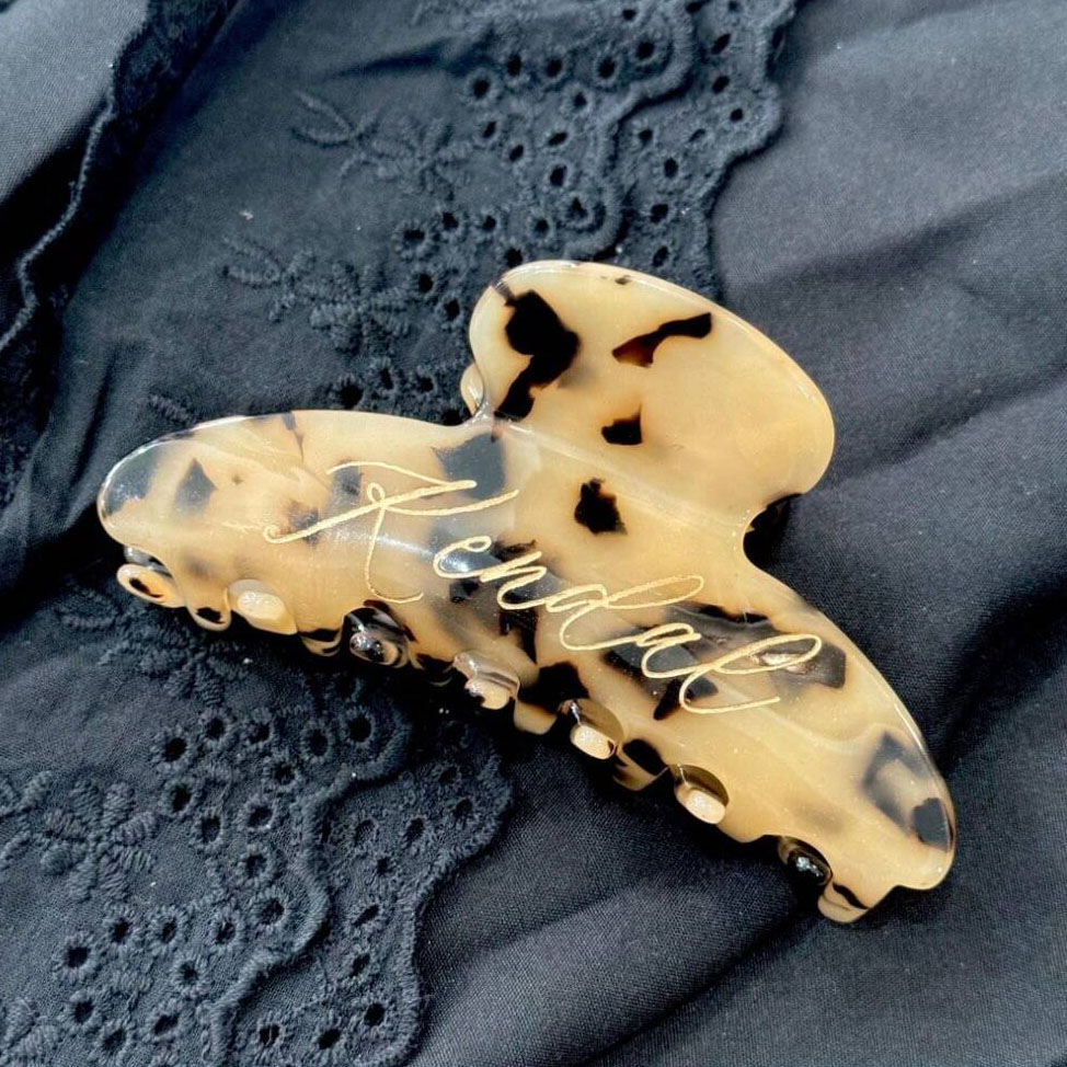 Personalized Leopard Print Hai - Hair Claw Clip Set recension och pris