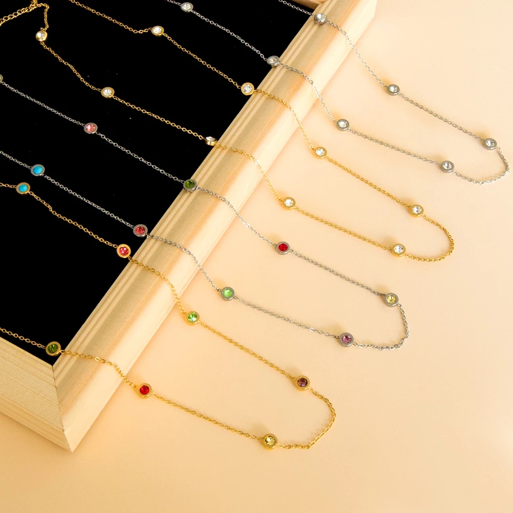 ASONSTEEL Luxury Stainless Ste - Charm Necklace Dainty recension och pris