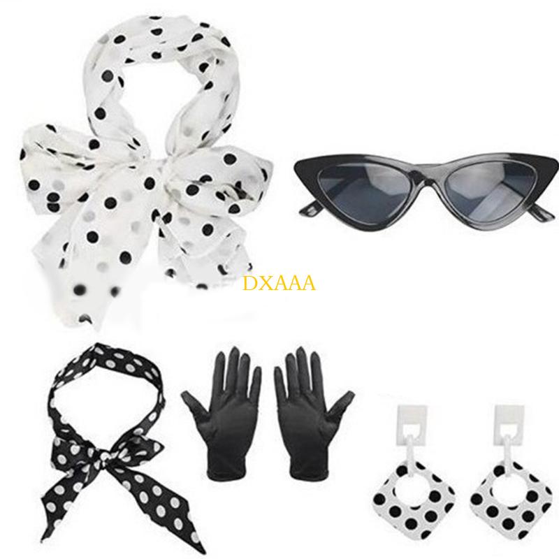DXAA 1950s Costumes Scarf Cats - Women'S Accessories In The 1950S recension och pris