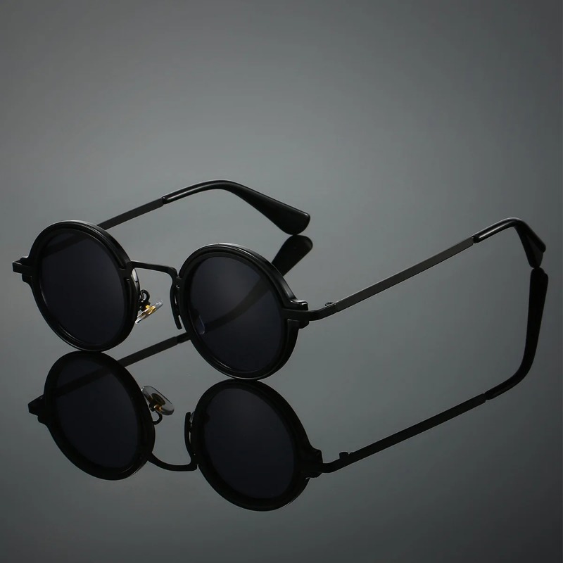 New Retro Metal Round Frame Su - Women Accessories Trendy recension och pris