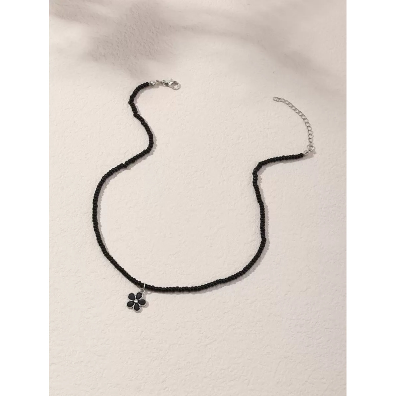 1pc Dainty Flower Charm Beaded - Charm Necklace Dainty recension och pris