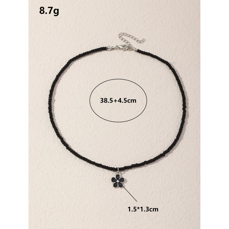 1pc Dainty Flower Charm Beaded - Charm Necklace Dainty recension och pris