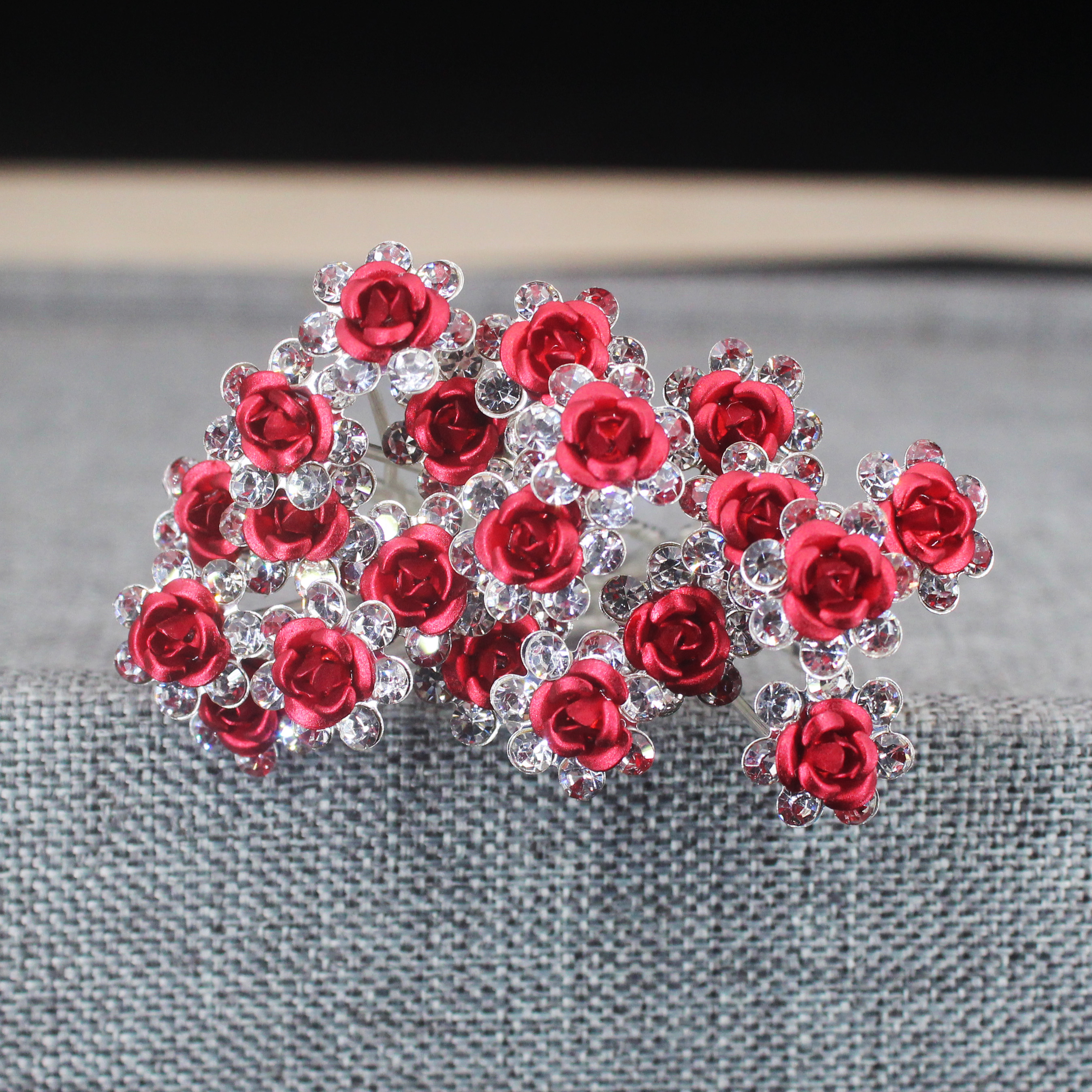 20PCS Rose Flower Rhinestone H - Young Women'S Accessories recension och pris