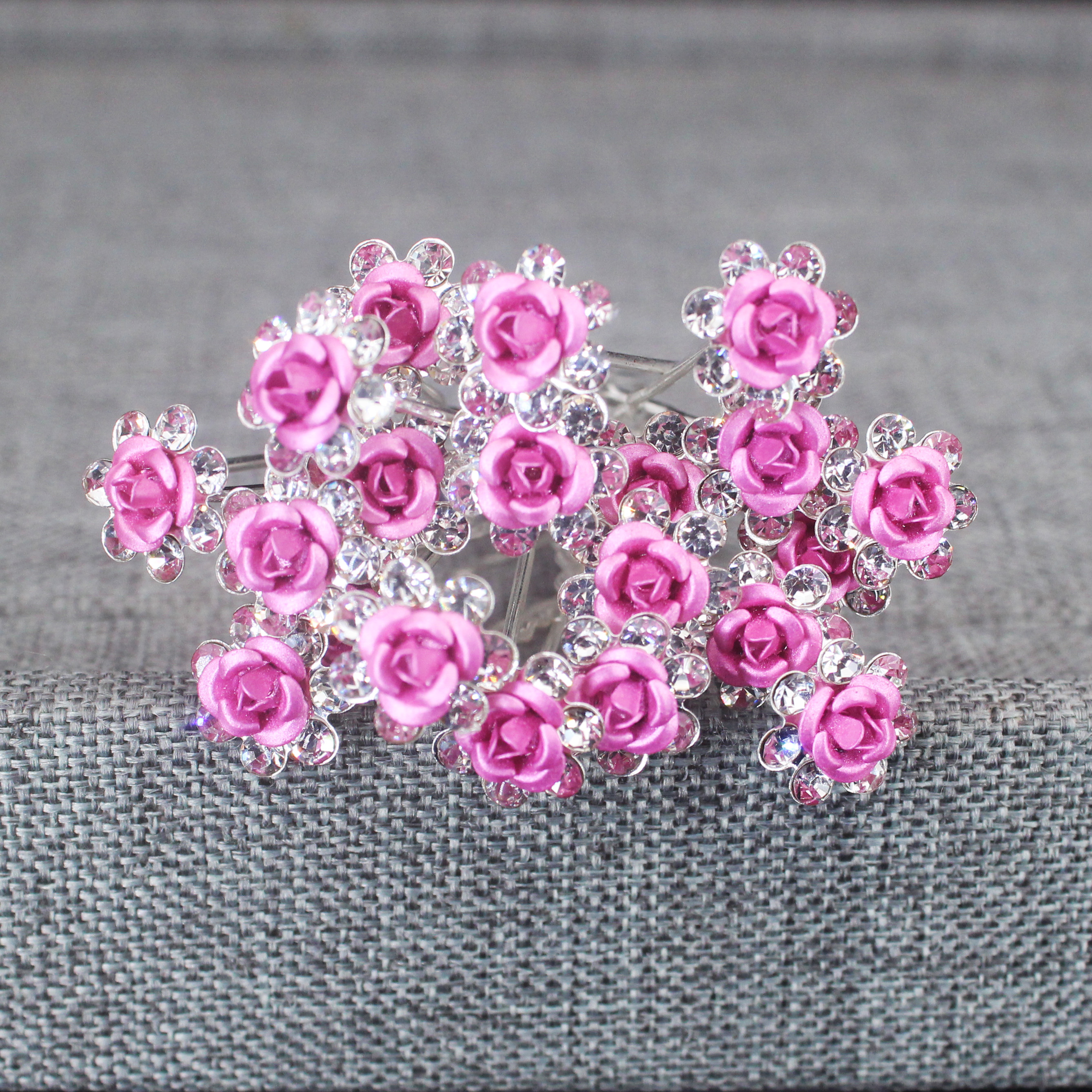 20PCS Rose Flower Rhinestone H - Young Women'S Accessories recension och pris