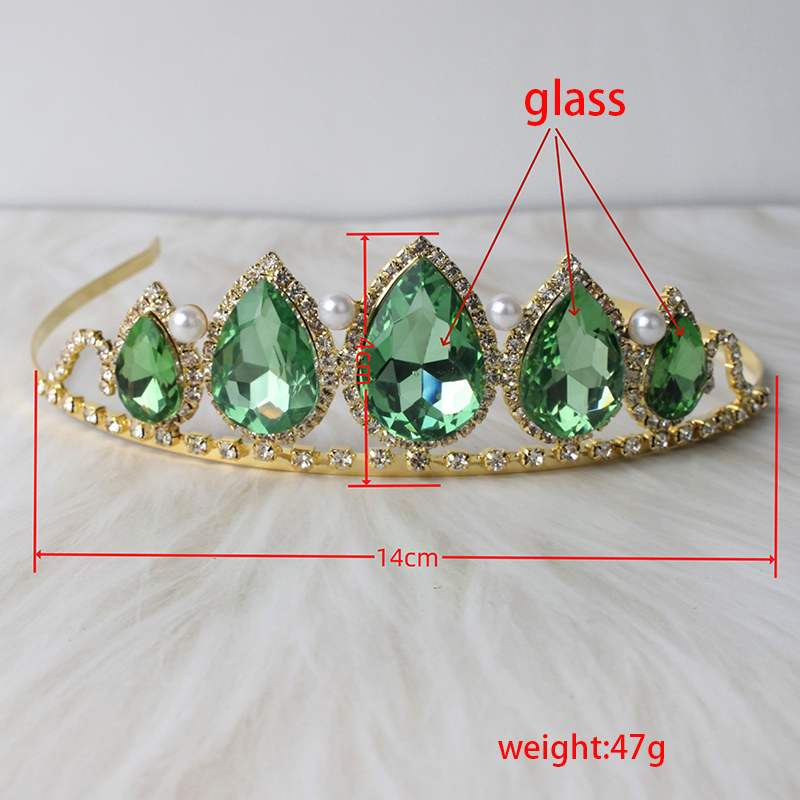 Green Water Drop Rhinestone Cr - Women'S Accessories And Jewelry recension och pris