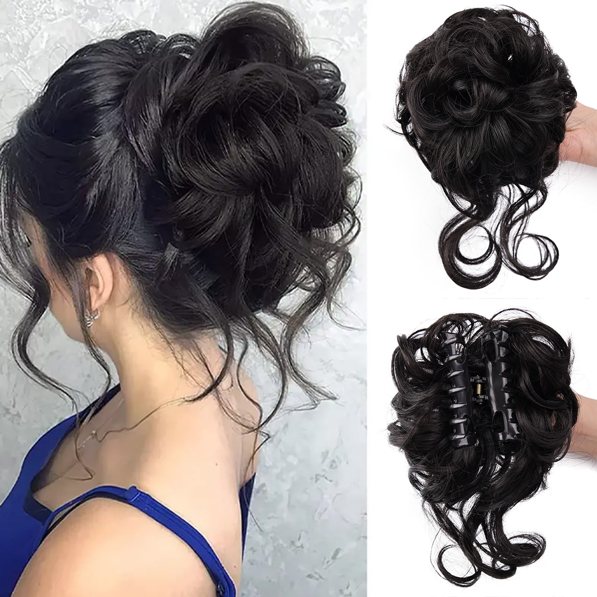 Messy Bun Hair Piece Claw Clip - Hair Claw Clip Set recension och pris