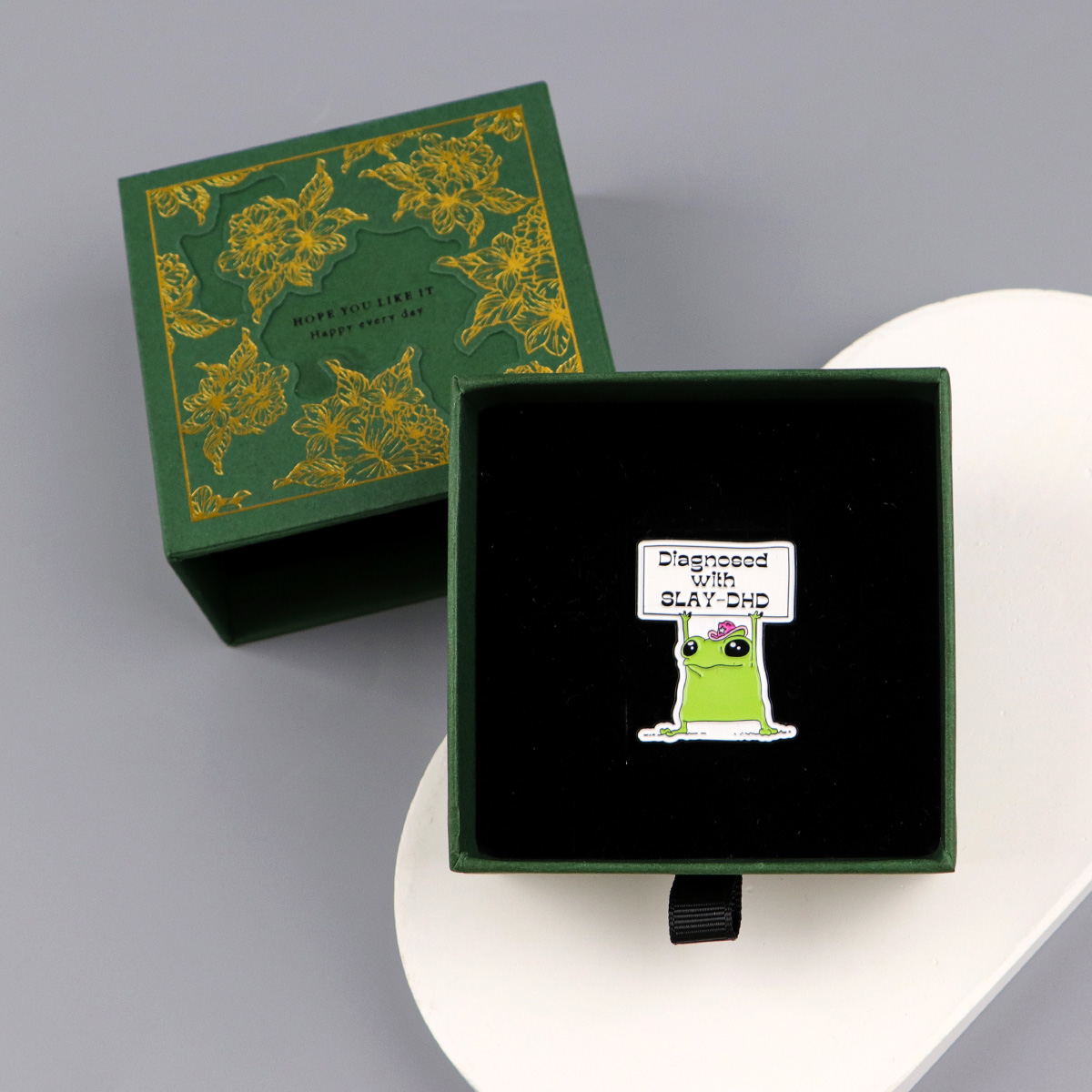 Frog Enamel Pin Badge for Wome - Women Accessories Gift Box recension och pris